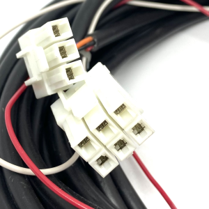 Close-up shot of 6-core and 3-core connection of the Whale G/E Space Heater (2kW or 4kW) Wiring Loom