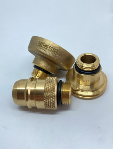 3 Part European LPG Fill Point Adaptor Kit in Brass